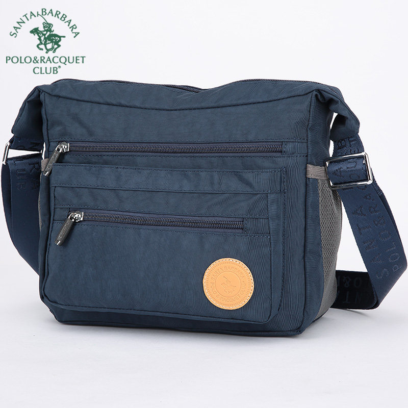 圣大保罗单肩包男运动休闲斜挎包帆布多功能牛津布包男士背包大包