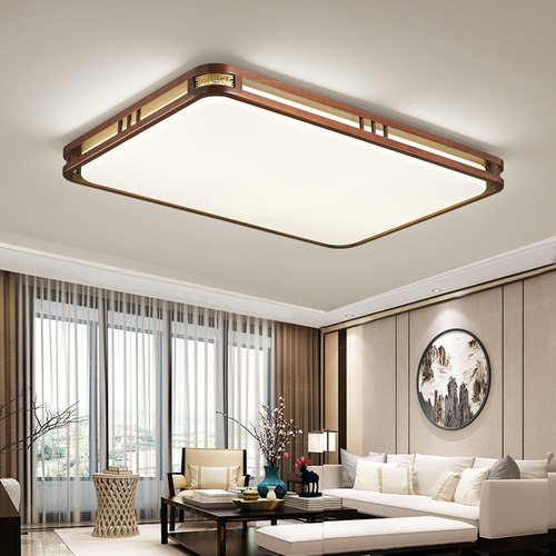 长方形仿古餐厅led卧室吸顶灯