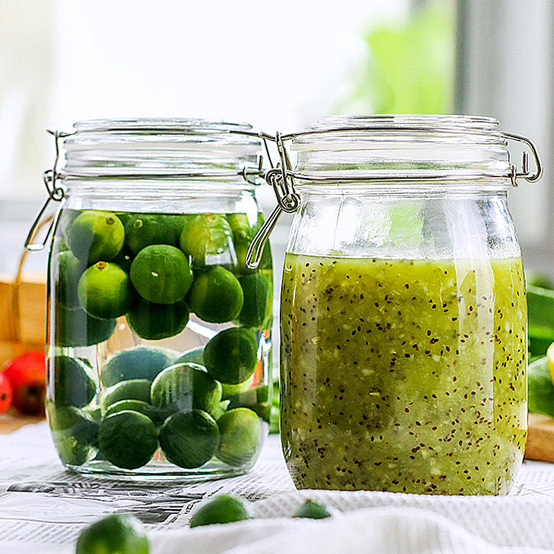 【买一送一】密封玻璃罐家用透明腌制泡菜带盖收纳玻璃密封罐菜罐,厨房/烹饪用具,密封罐,淘宝优惠券,粉丝福利购,淘宝优惠卷