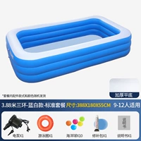 3,8 -метро с тремя слоями сгущенного нижнего синего и белого пакета.