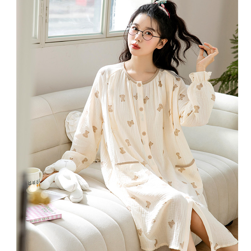 家时光产妇医院待产裙夏季纯棉纱布吸汗哺乳睡裙孕妇月子服生产裙,孕妇装/孕产妇用品/营养,家居裙,淘宝优惠券,粉丝福利购,淘宝优惠卷