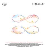 想自由 莫比乌斯环组合小清新彩色遮盖遮瑕防水纹身贴纸买一送一