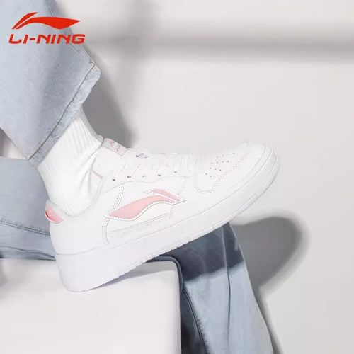 李宁女鞋夏季透气小白鞋女士板鞋