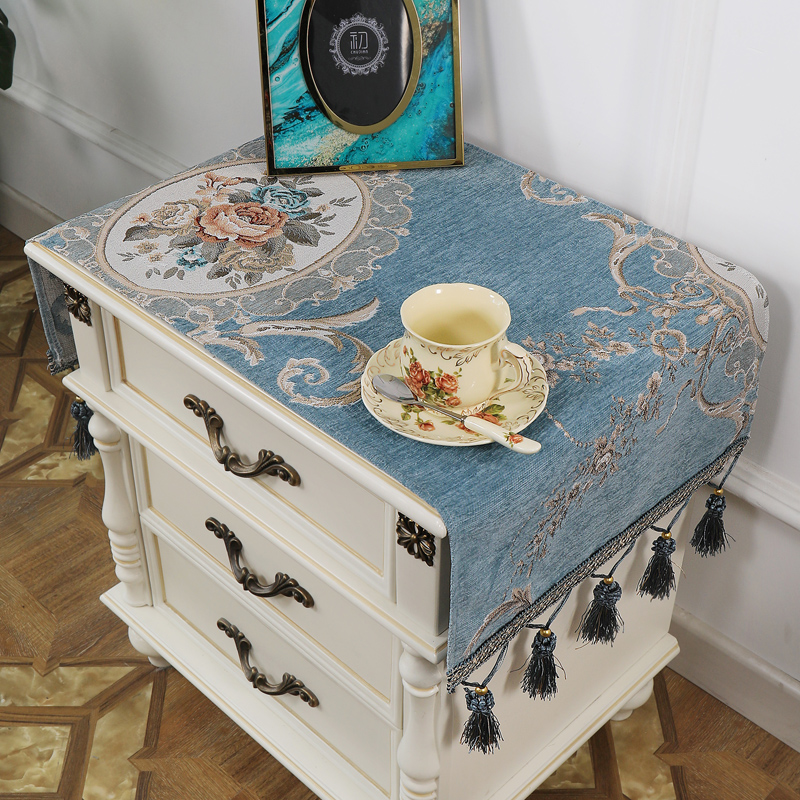 欧式床头柜盖布防尘罩卧室小桌布