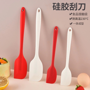 刮板耐高温食品级奶油炒菜铲子搅拌铲烘焙工具 硅胶刮刀家用一体式