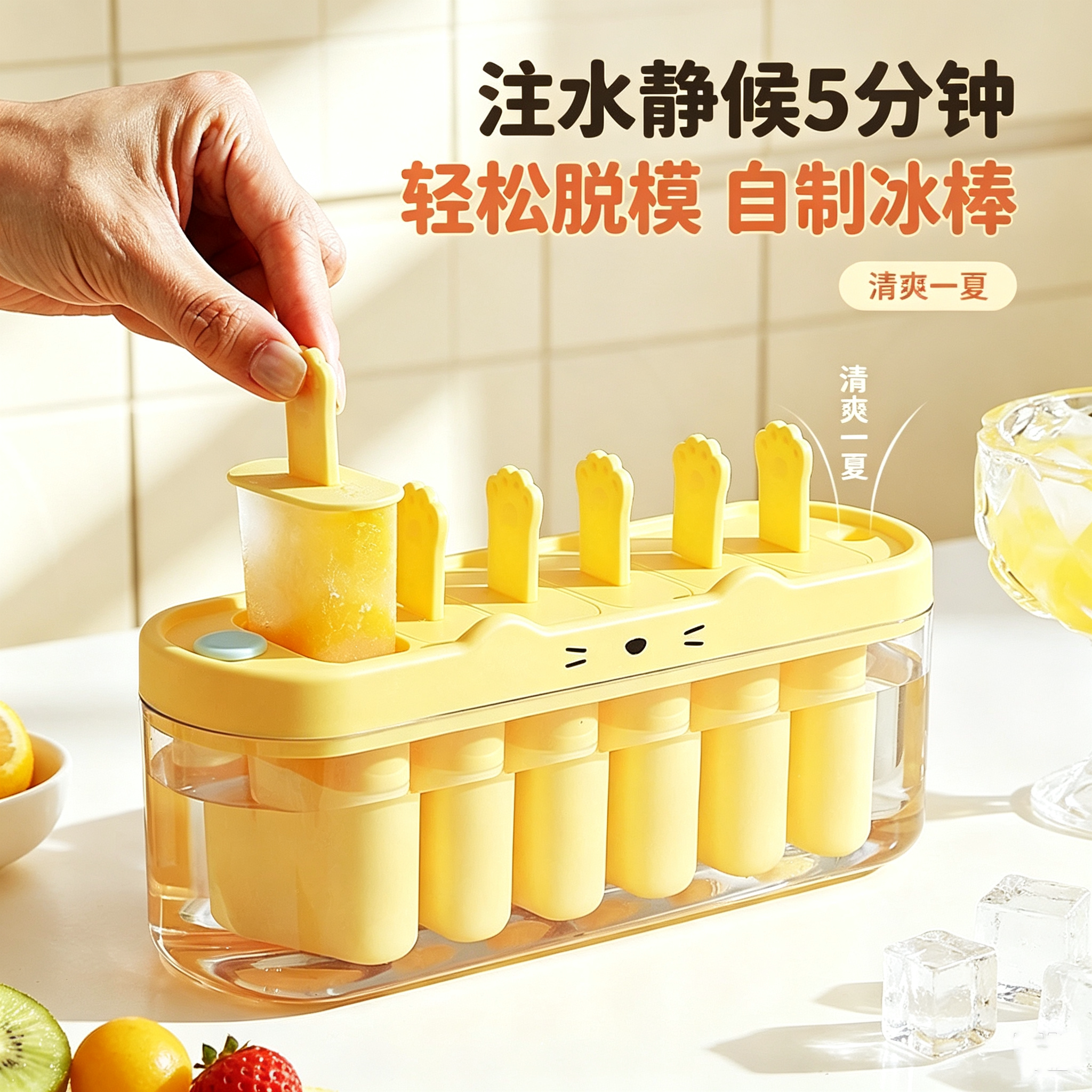 食品级创意雪糕模具自制冰棒