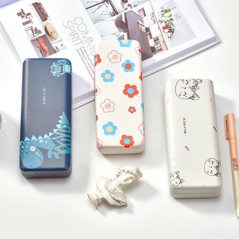 晰雅卡通眼镜盒便携女学生可爱