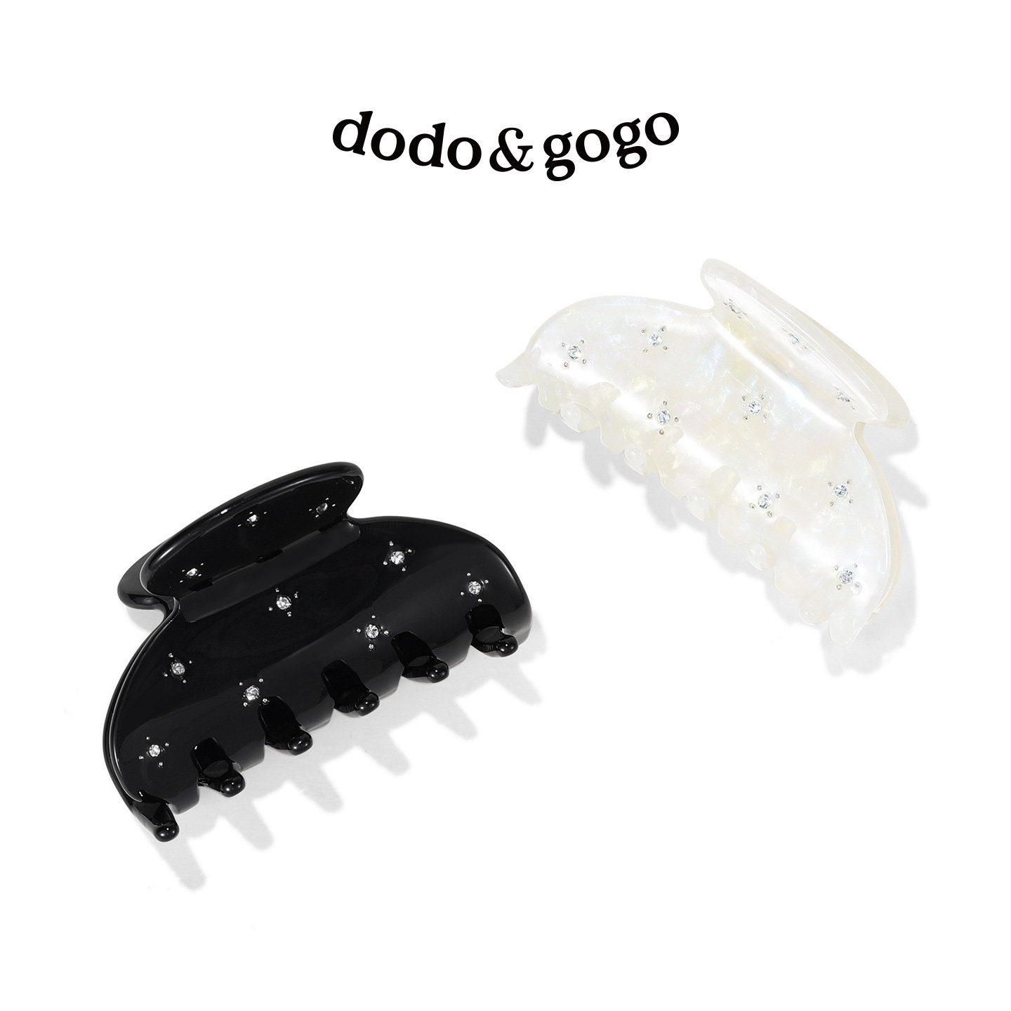 DODOGOGO醋酸满天星半圆抓夹图片