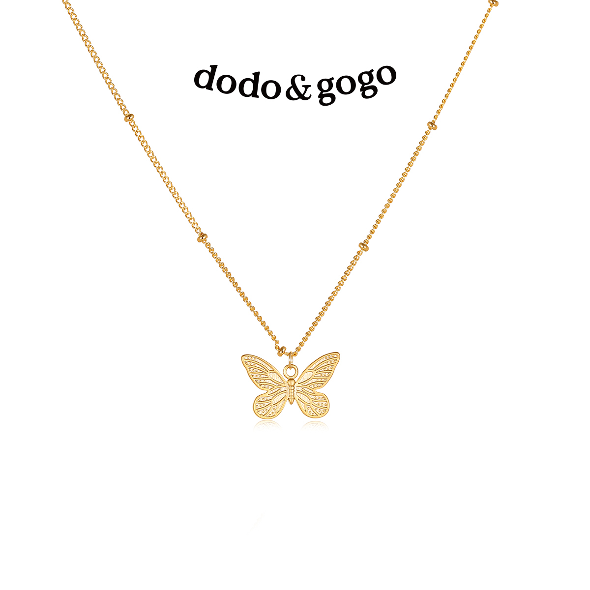 DODOGOGO蝴蝶项链女款锁骨链颈链