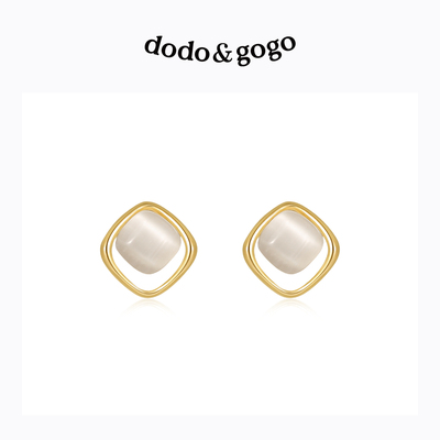 DODOGOGO轻奢猫眼石耳饰