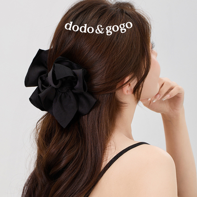 DODOGOGO法式气质优雅蝴蝶结抓夹