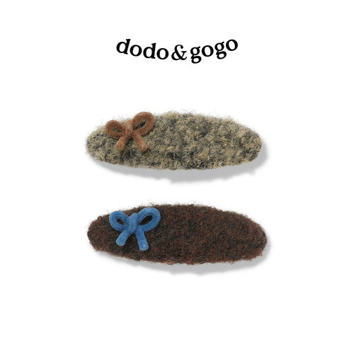 DODOGOGO秋冬蝴蝶结发夹韩系