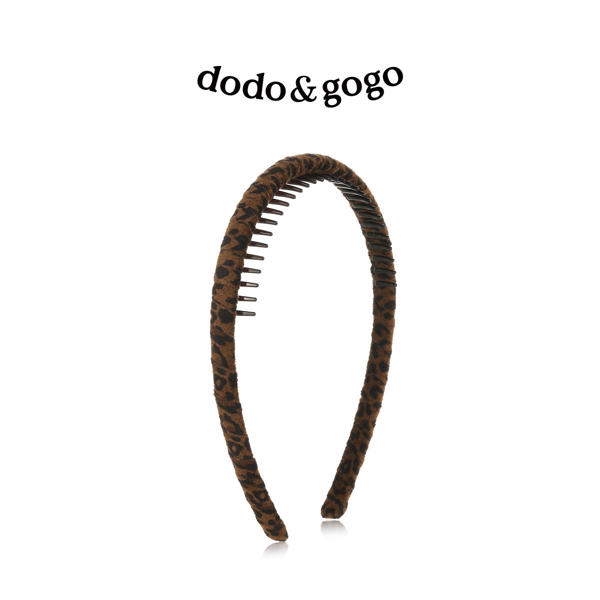 DODOGOGO豹纹带齿洗脸发箍女										