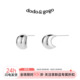 DODOGOGO小金豆耳钉女设计高级感简约金属耳饰银针耳骨钉气质耳环