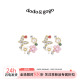 DODOGOGO花朵耳钉女花环耳环蝴蝶高级感独特韩国适合夏天 耳饰