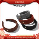 DODOGOGO秋冬毛呢宽边发箍女新款 发饰日常头饰 红色洗脸头箍女款