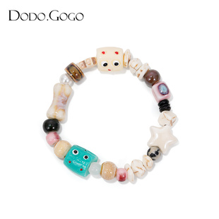 DODOGOGO馬卡龍串珠手鏈女可愛創(chuàng)意設(shè)計甜美氣質(zhì)手串簡約百搭手飾