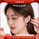 DODOGOGO圈圈耳环女士2025新款 耳勾气质耳坠 独特漂亮耳饰巨好看