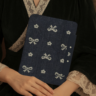 ipad11保护壳磁吸双面夹10十代保护套y折韩系蝴蝶结花朵air7 6适用苹果Pro11平板壳2025air透明9带搭扣mini7