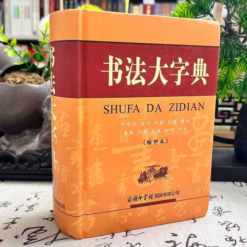 微瑕--书法大字典-缩印本（精装）甲骨文金文大篆小篆隶书章草今草狂草楷书行书 书法字典硬笔书写练字字帖9787517605775