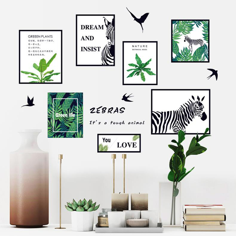 电脑房间布置改造遮瑕疵墙贴纸