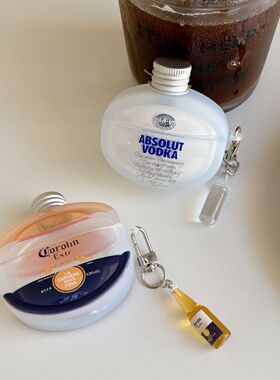 伏特加科罗娜立体瓶盖适用华为Freebuds7i耳机壳freebuds4i/5i/6i保护套se2华为6耳机盒freeclip夹耳式耳机4E