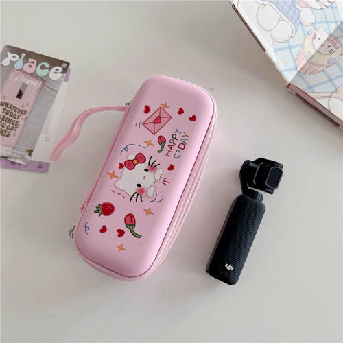 信封凯蒂猫适用大疆pocket4代运动相机收纳包pocker3/4代通用皮包