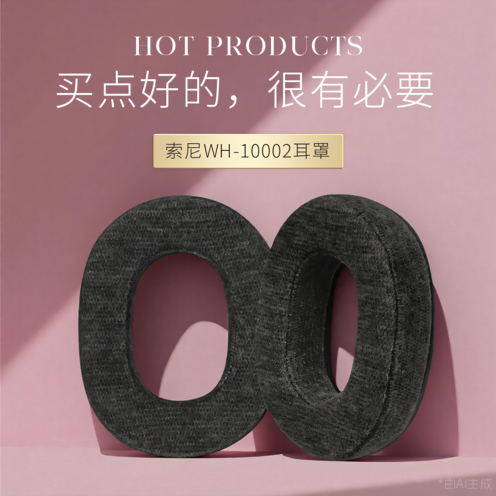 适用Sony索尼wh1000xm2耳机套MDR 1000X耳罩头戴式耳机海绵套替换