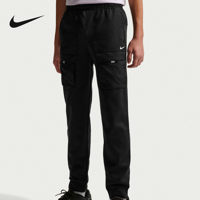 Nike耐克男女童多口袋针织长裤休闲舒适百搭运动裤IO0764-010