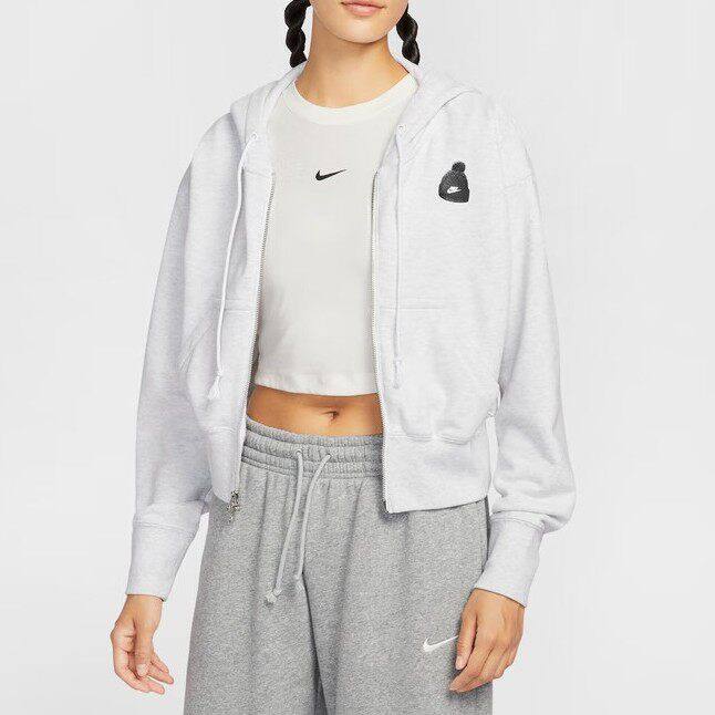 Nike耐克正品毛圈厚T恤女