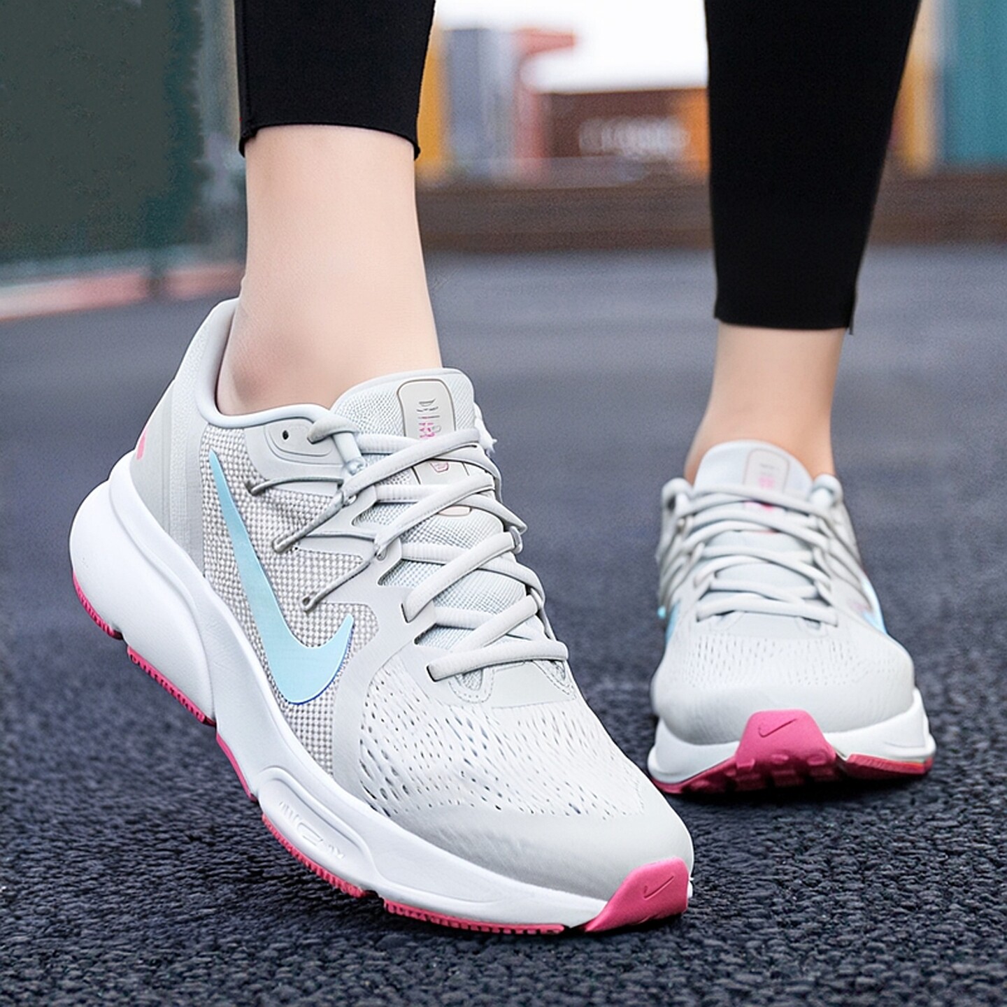 NIKE耐克休闲鞋女鞋夏季新款厚底运动鞋AIR ZOOM减震休闲跑步鞋