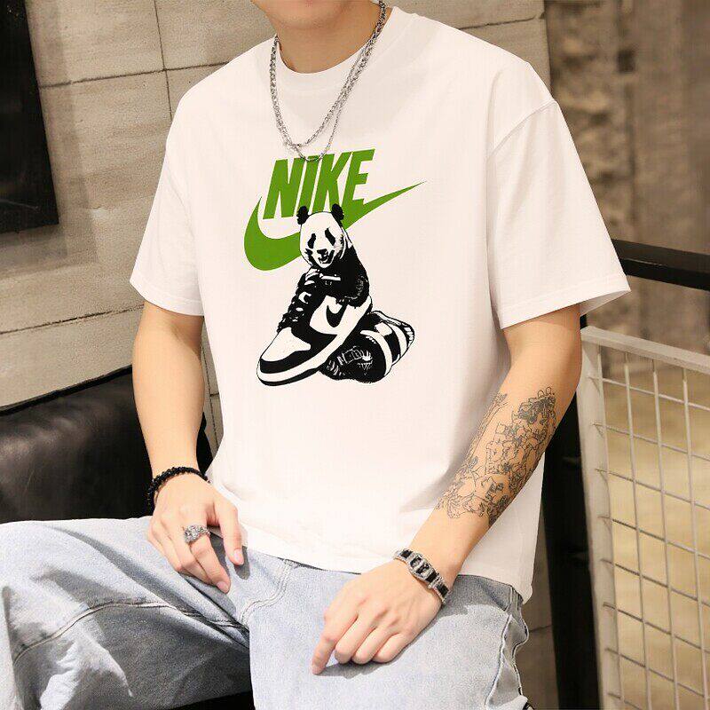 Nike耐克熊猫印花短袖男
