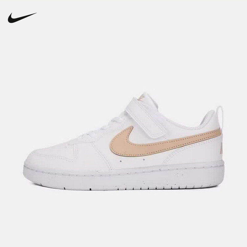 Nike耐克幼童鞋夏新款COURT BOROUGH魔术贴休闲鞋板鞋DV5457-141