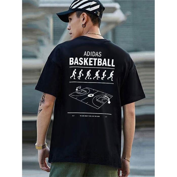 Adidas阿迪达斯黑色短袖