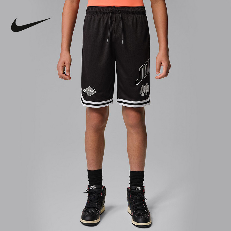 Nike耐克男童新款宽松运动休闲时尚百搭舒适针织短裤IW1448-010