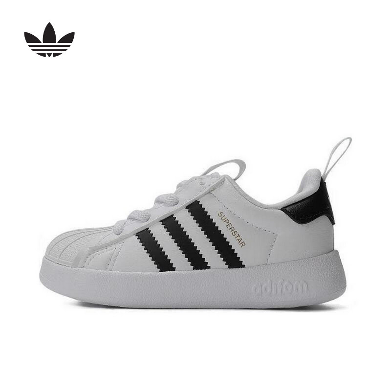 Adidas阿迪达斯男婴童三叶草贝壳头休闲鞋舒适耐磨运动板鞋JS0720