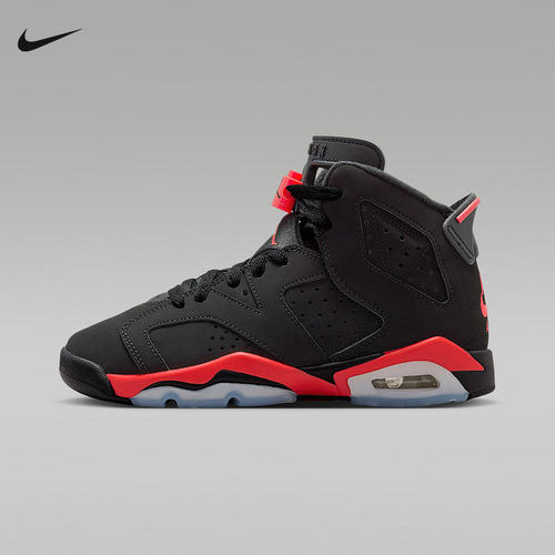 耐克女鞋Air Jordan 6 AJ6反转黑红外线高复古篮球鞋童IQ1275-001