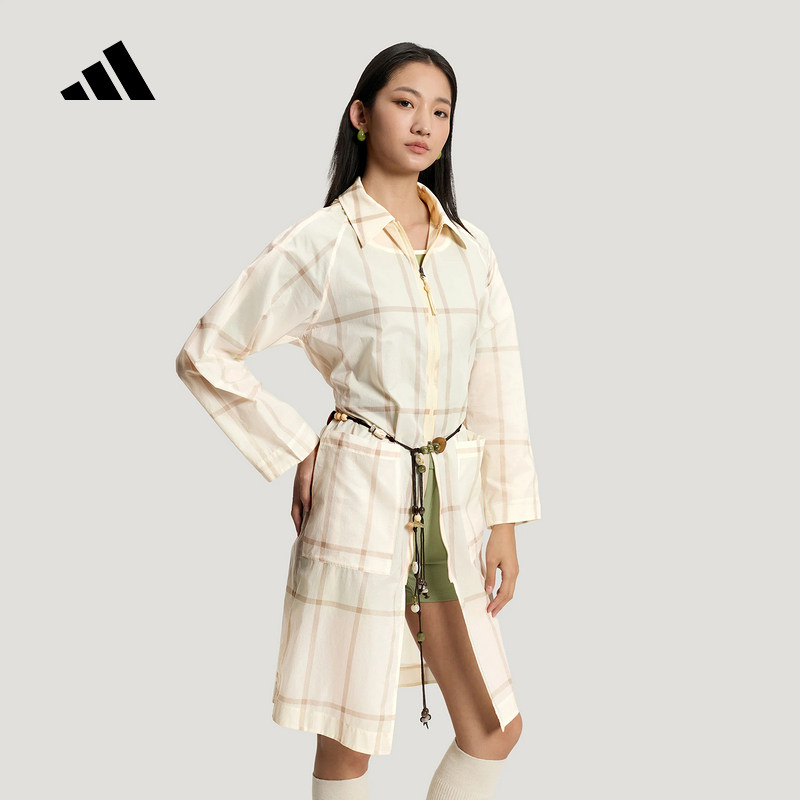 adidas阿迪达斯夏季女柔自贵系列 拒水运动休闲夹克薄外套 KV9243