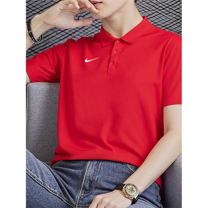 Nike耐克红色POLO衫薄款