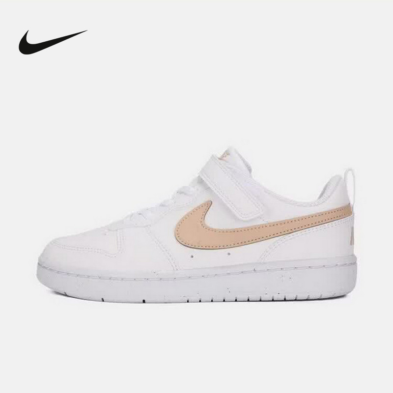 Nike耐克男女童鞋魔术贴休闲鞋板鞋低帮舒适百搭运动鞋DV5457-141