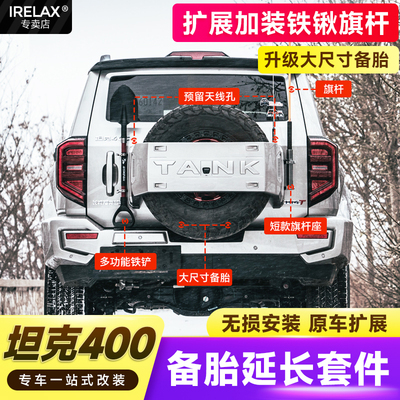 坦克400备胎罩延长套件MK美卡
