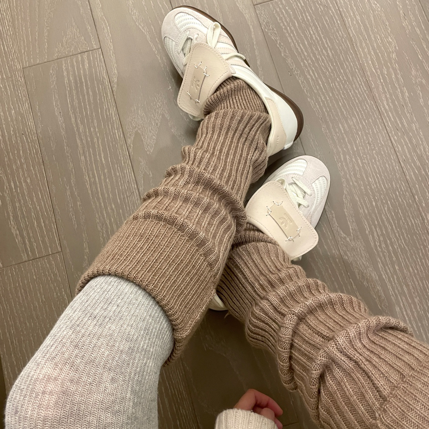 袜套女秋冬款堆堆袜配雪地靴腿套