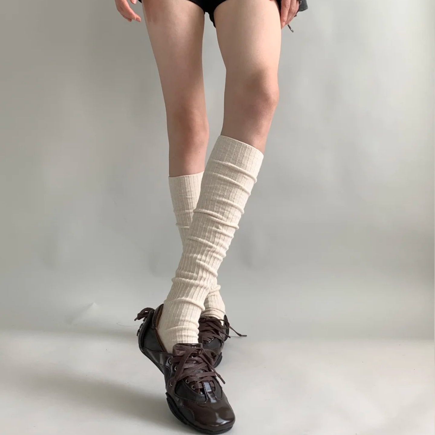 小腿袜子女春秋过膝袜子miu系袜