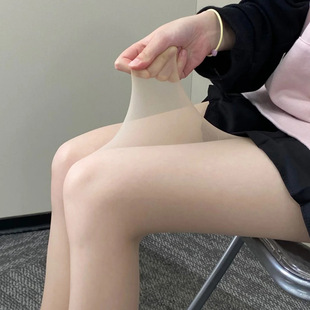 防勾丝光腿神器夏天黑丝0d高透薄荷绿色丝袜防晒美肤袜 丝袜女薄款