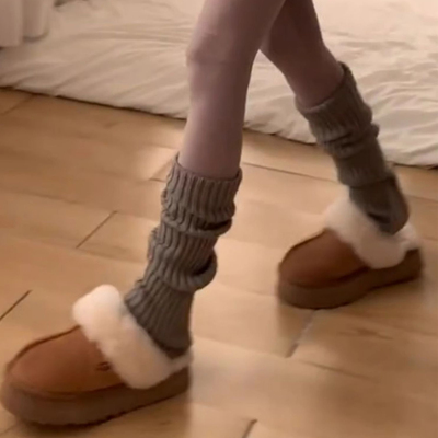 雪地靴堆堆袜保暖针织袜套袜腿套