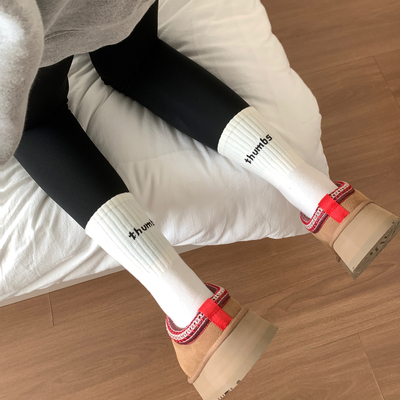 鲨鱼裤配的袜子女秋雪地靴堆堆袜