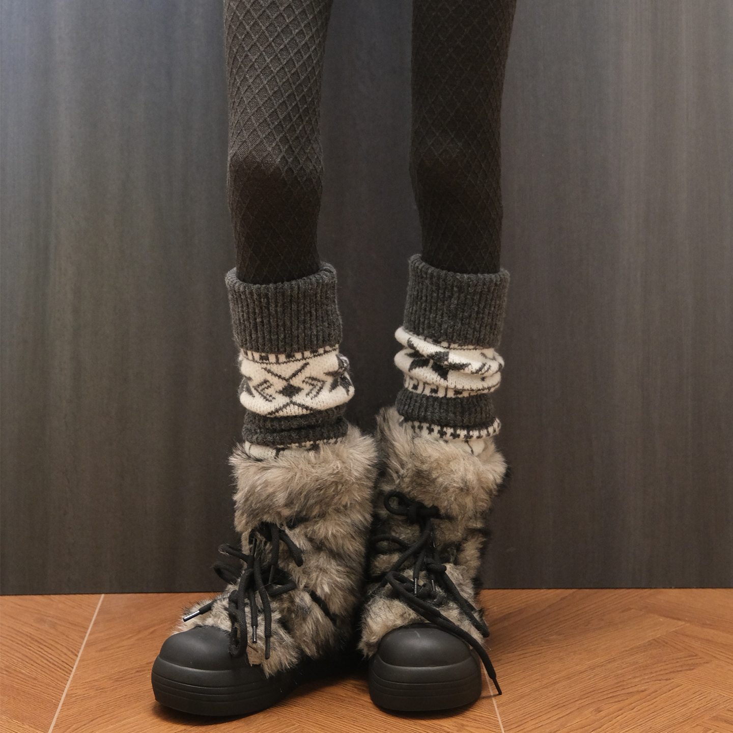 袜套堆堆袜子女款冬季保暖腿套女