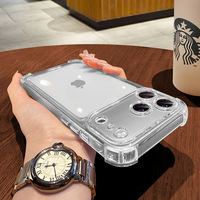 【 Anti-drop Magnetic Airbag 】 Platinx is suitable for Apple 18promax phone cases. New iphone17pro transparent 16 women 15 with a high-end feel 13 all-inclusive lens 14 super popular Magsafe case thumbnail 5