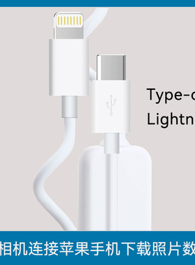 适用于 佳能相机G7X3 G5X2 1DX3连接苹果手机数据线照片下载线