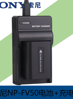 适用于 索尼电池+USB充电器HDR-PJ675 CX450 ax700 AX100E  CX680